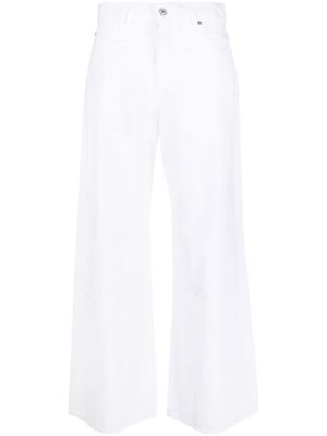 7 For All Mankind wide-leg high-waist denim trousers - White