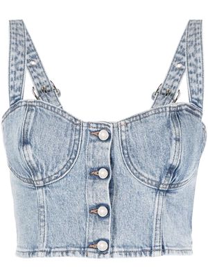 7 For All Mankind x Chiara Biasi Arctic Corselette top - Blue