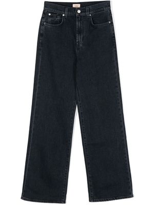 7 For All Mankind x Chiara Biasi high-rise wide-leg jeans - Blue