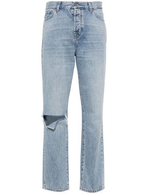 7 For All Mankind x Chiara Biasi low-rise straight-leg jeans - Blue