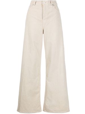 7 For All Mankind Zoey courdory flared trousers - Neutrals