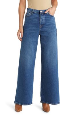 7 For All Mankind Zoey High Waist Crop Wide Leg Jeans in Explorer