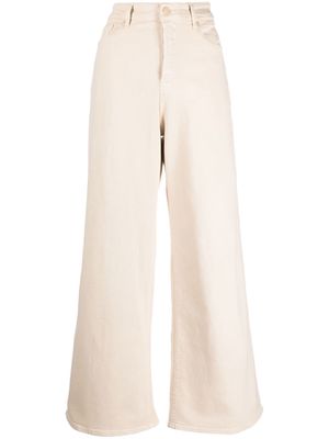 7 For All Mankind Zoey wide-leg jeans - Neutrals