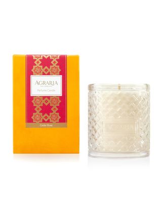 7 oz. Cedar Rose Woven Crystal Perfume Candle