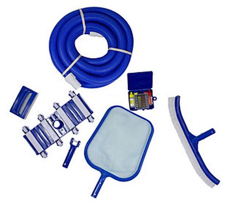 7-Piece Blue Assorted Pool Maintenance Cleaning Kit