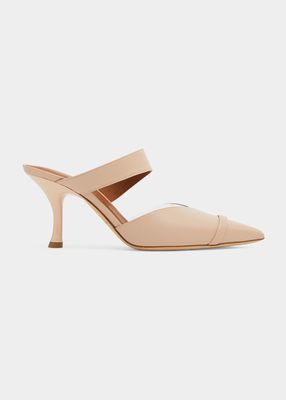 70mm Thick-Strap Pointed-Toe Mules