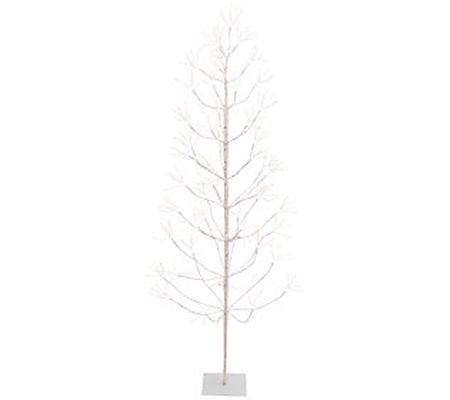 72-Inch Tall White Birch Tree with LED Lights b y Gerson Co