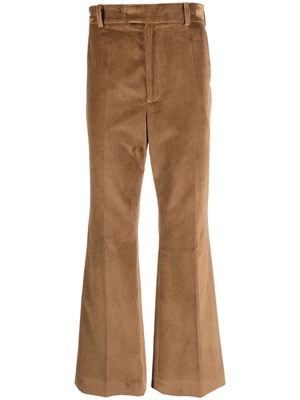 73 London high-waist flared trousers - Brown