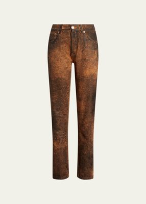 750 Dusted Ankle-Length Denim Jeans