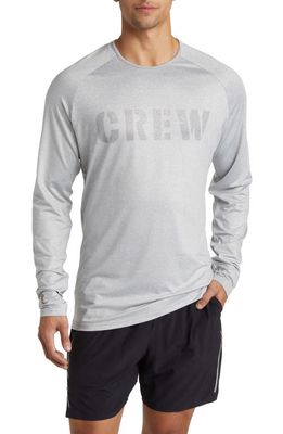 776BC X Boys in the Boat Crew Long Sleeve Graphic Performance T-Shirt in Gray