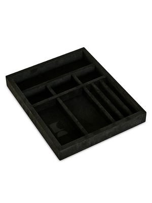7Mix Microsuede Storage Tray - Black - Black