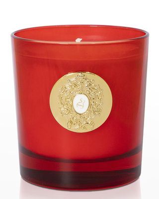 8.81 oz. Wirtanen Red Glass Candle