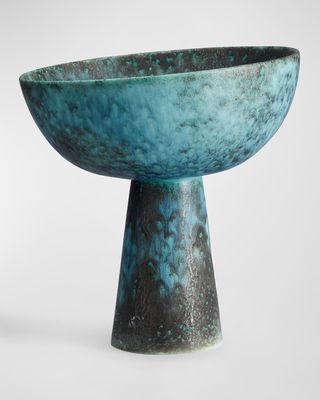 8" Bronze Terra Bowl on Stand