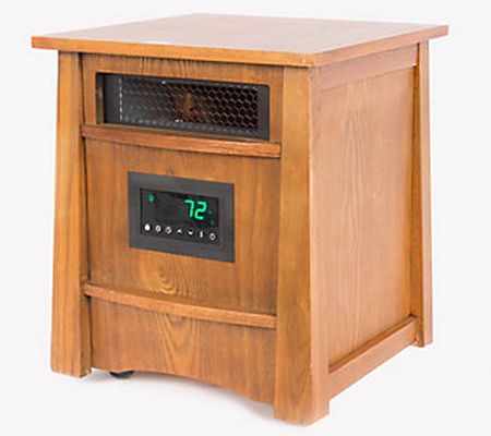 8 Element Ifrared Heater Wood Cabinet