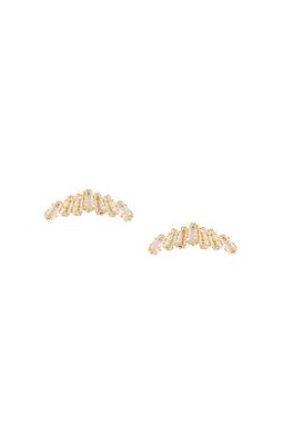 8 Other Reasons Bay Crawler Earrings in Metallic Gold.