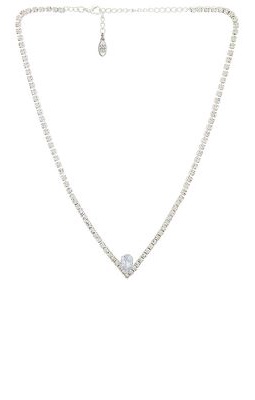 8 Other Reasons Beat of My Heart Necklace in Metallic Silver.