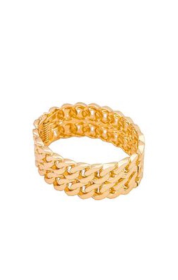 8 Other Reasons Chain Bracelet in Metallic Gold.