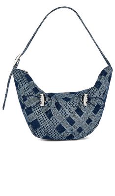 8 Other Reasons Crescent Bag in Blue.