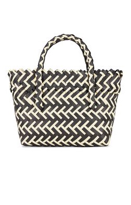 8 Other Reasons Criss Cross Tote in Black,White.