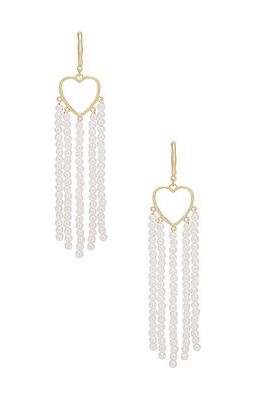 8 Other Reasons Curtain Earrings in Metallic Gold.