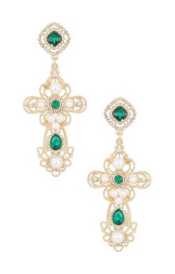 8 Other Reasons Greatness Earrings in Green.