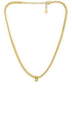 8 Other Reasons Meadow Necklace in Metallic Gold.