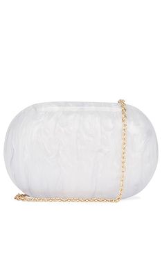 8 Other Reasons Pearl Clutch in White.
