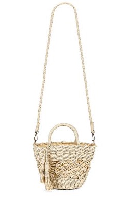 8 Other Reasons Straw Tote Bag in Neutral.