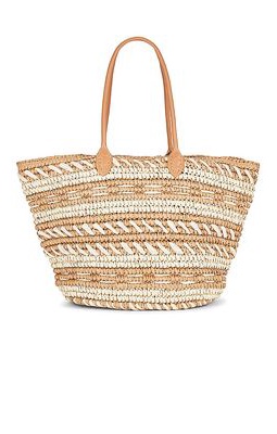 8 Other Reasons Straw Tote in Neutral.