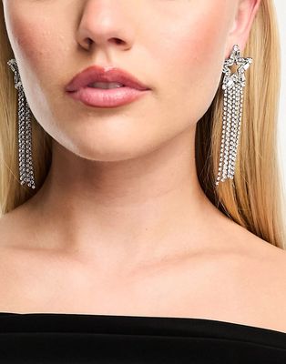 8 Other Reasons x Millie Hannah rhinestone star earrings in silver