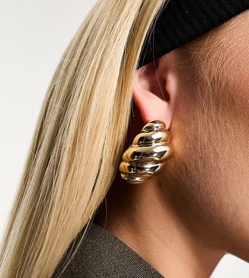 8 Other Reasons x Millie Hannah statement dome earrings in 18k gold plated