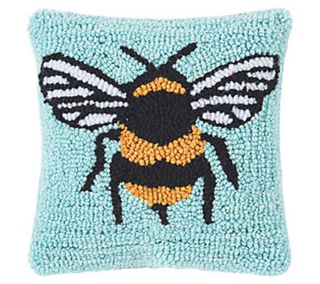 8" x 8" Spring Bumble Bee Petite Throw Pillow b y Valerie