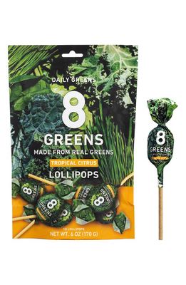 8Greens 2-Pack Tropical Citrus Lollipops