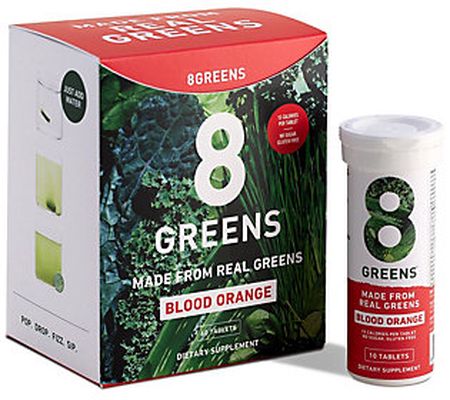 8Greens Effervescent Drink Tablets 60 Count Flavors