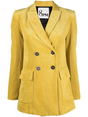 8pm double-breasted blazer - Yellow
