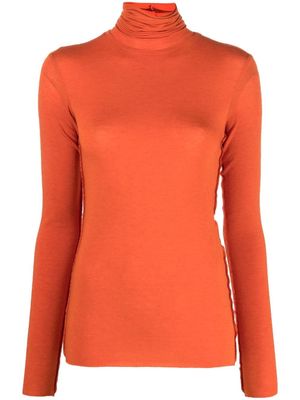 8pm fine-knit high-neck jumper - Orange