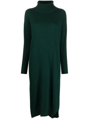 8pm high-neck knitted midi dress - Green