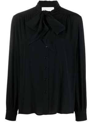 8pm pussy-bow collar blouse - Black