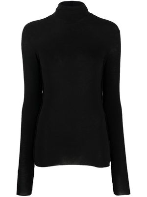 8pm roll-neck fine-knit jumper - Black