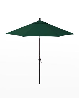 9' Fiberglass Market Umbrella, Bronze Collar Tilt