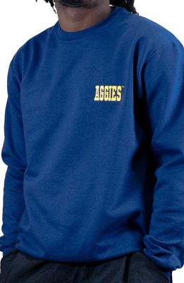 9tofive Aggies Embroidered Sweatshirt in Navy