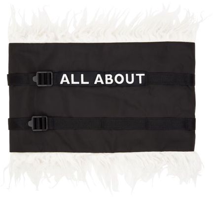A. A. Spectrum Black Embroidered Neck Warmer