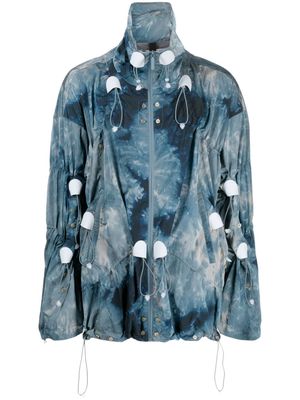 A.A. Spectrum crinkled-coated finish jacket - Blue
