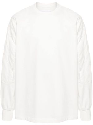 A.A. Spectrum long-sleeve cotton-blend sweatshirt - White