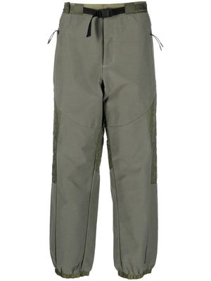 A.A. Spectrum quilted elasticated trousers - Green