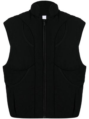 A.A. Spectrum Seekers mock-neck padded waistcoat - Black
