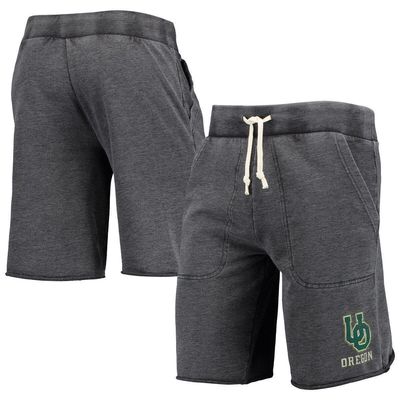 A AND A GLOBAL Men's Heathered Black Alternative Apparel Oregon Ducks Victory Lounge Shorts in Heather Black