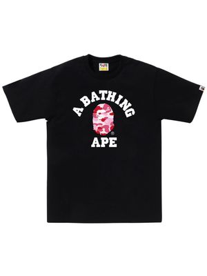 A BATHING APE® ABC Camo College cotton T-shirt - Black