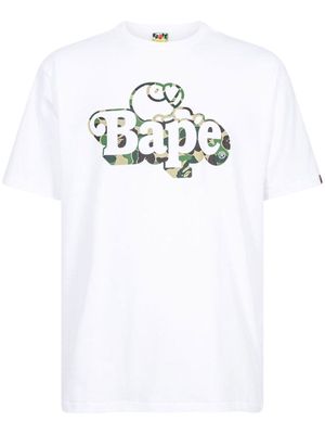A BATHING APE® ABC Camo Milo on Bape T-shirt - White
