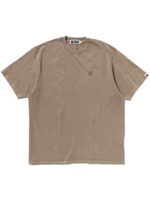 A BATHING APE® Ape Head-appliqué T-shirt - Neutrals